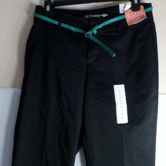NWT Dockers Capri Pants Hello Smooth comfort Belt - Picture 2 of 8